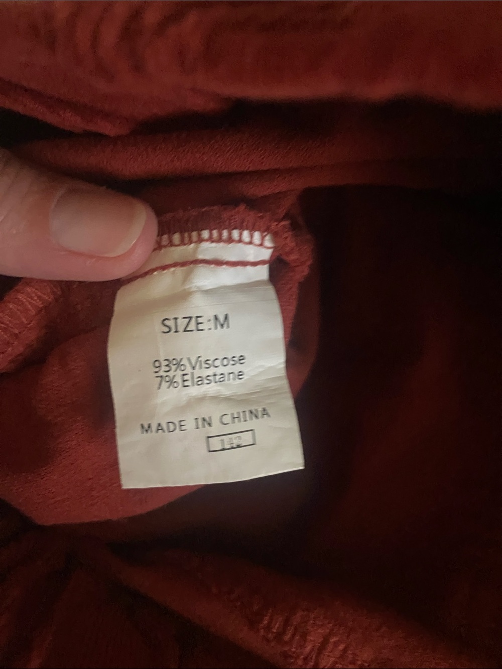 Rust Red Corduroy Flare Pants - Picture 4 of 6